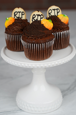 CC-064  Gravestone design.  Chocolate with white mousse filling. CC-064  Gravestone design.  Chocolate with white mousse filling.