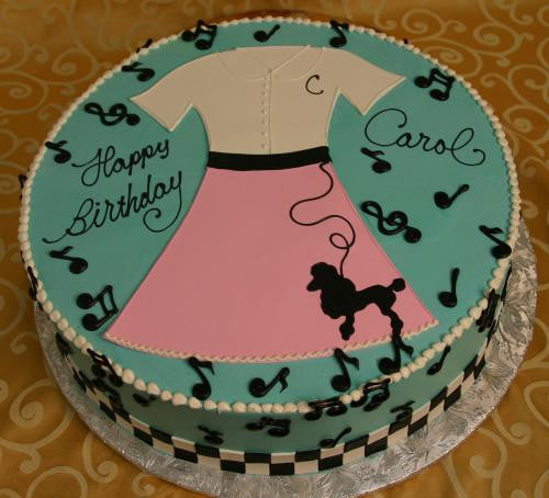 Poodle skirt cake online