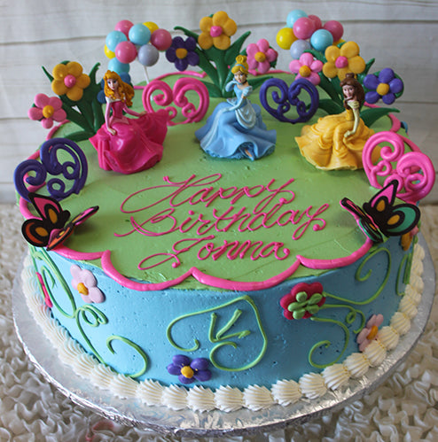 happy birthday disney princess cake