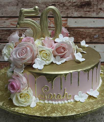 BD-057E  Gold Pink champagne frosting fresh flowers BD-057E  Gold Pink champagne frosting fresh flowers