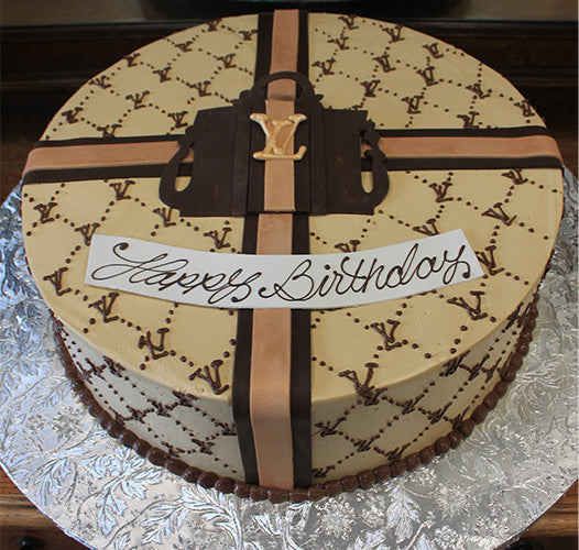 Louis Vuitton Logo Birthday Cake!