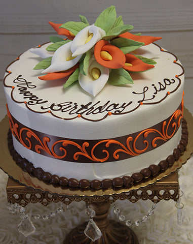 BD-060L White/Orange Calla Lillies BD-060L White/Orange Calla Lillies