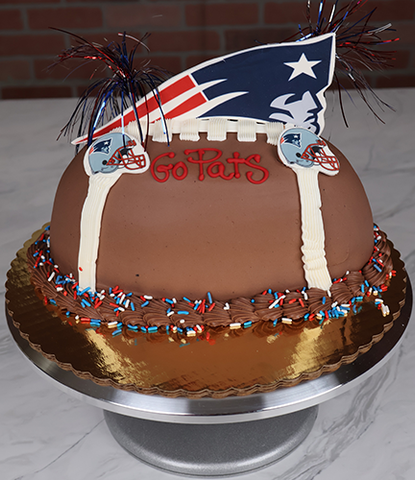 BD-000A Patriots Football Cake