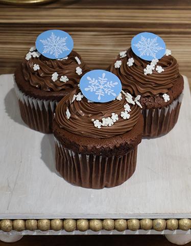 CH-061A Chocolate cupcake/white filling
