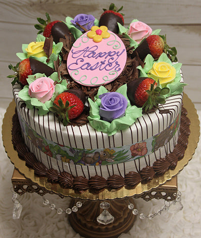 EA-001 Display Strawberry Grand Marnier cake with Easter Decor