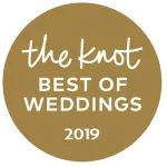 The Knot Best of Weddings 2019 award badge