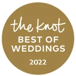 The Knot Best of Weddings 2022 award badge