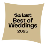 The Knot Best of Weddings 2025 award badge