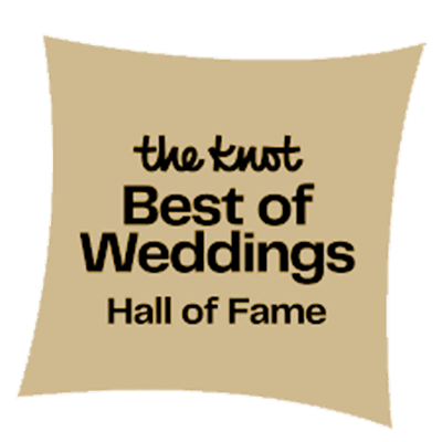 Inducted into The Knot Best of Weddings Hall of Fame.