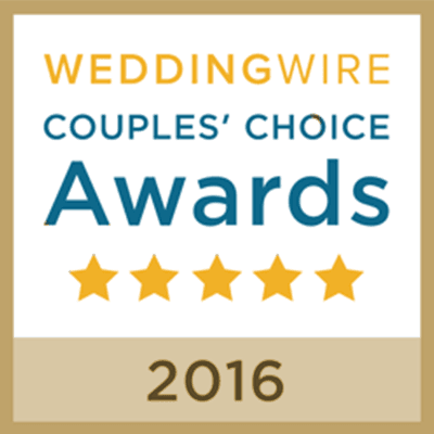 WeddingWire Couples’ Choice Awards winner, 2016.