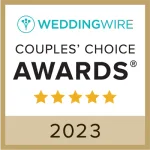 WeddingWire Couples’ Choice Awards 2023 badge