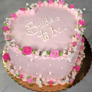 BR-045 pink bride to be roses