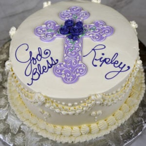 Lavender Fancy Cross Cake