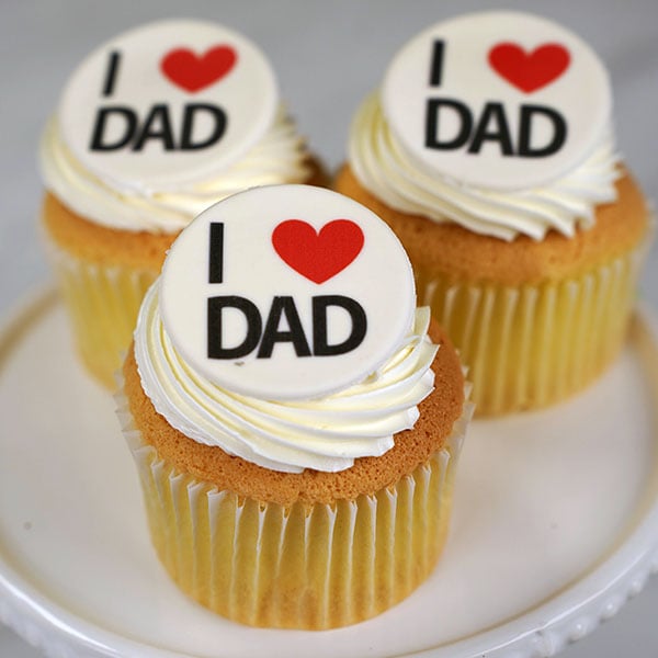 I Love Dad Cupcake